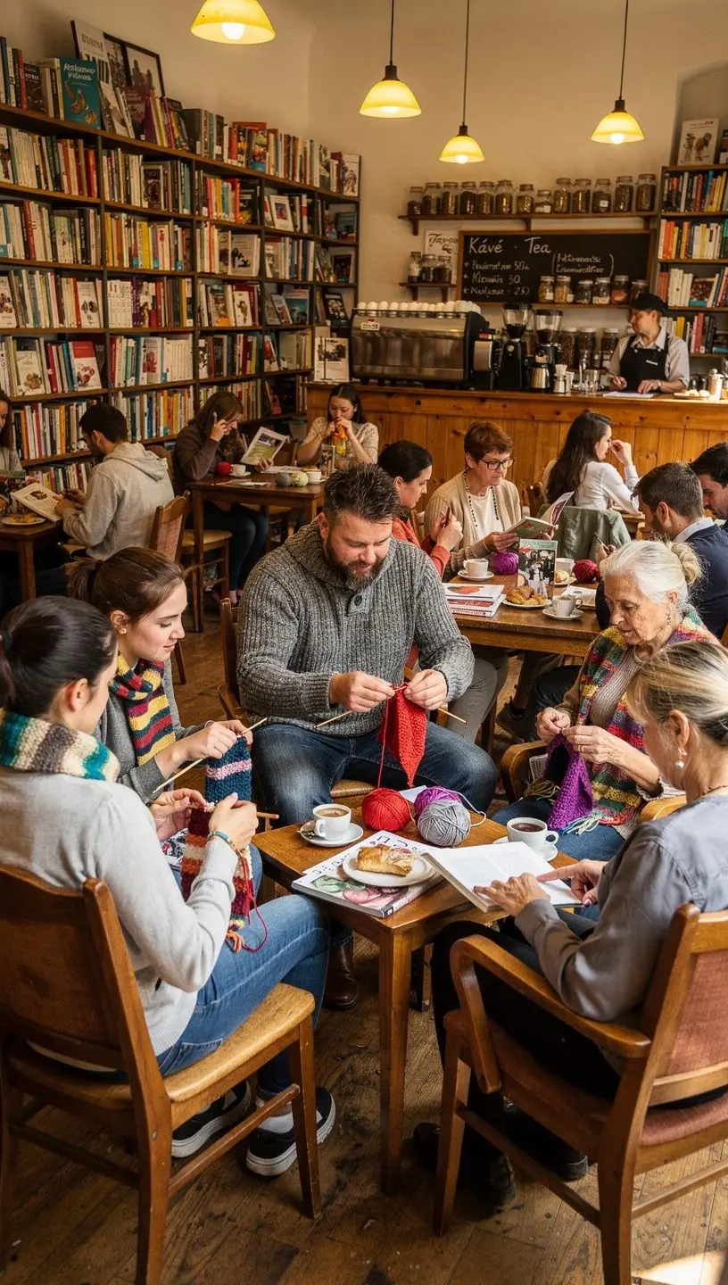 Fonás és kötés alaplépéseit bemutató illusztráció egy könyvben.